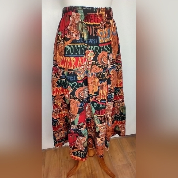 PONY EXPRESS BROOMSTICK SKIRT - Picture 1 of 4